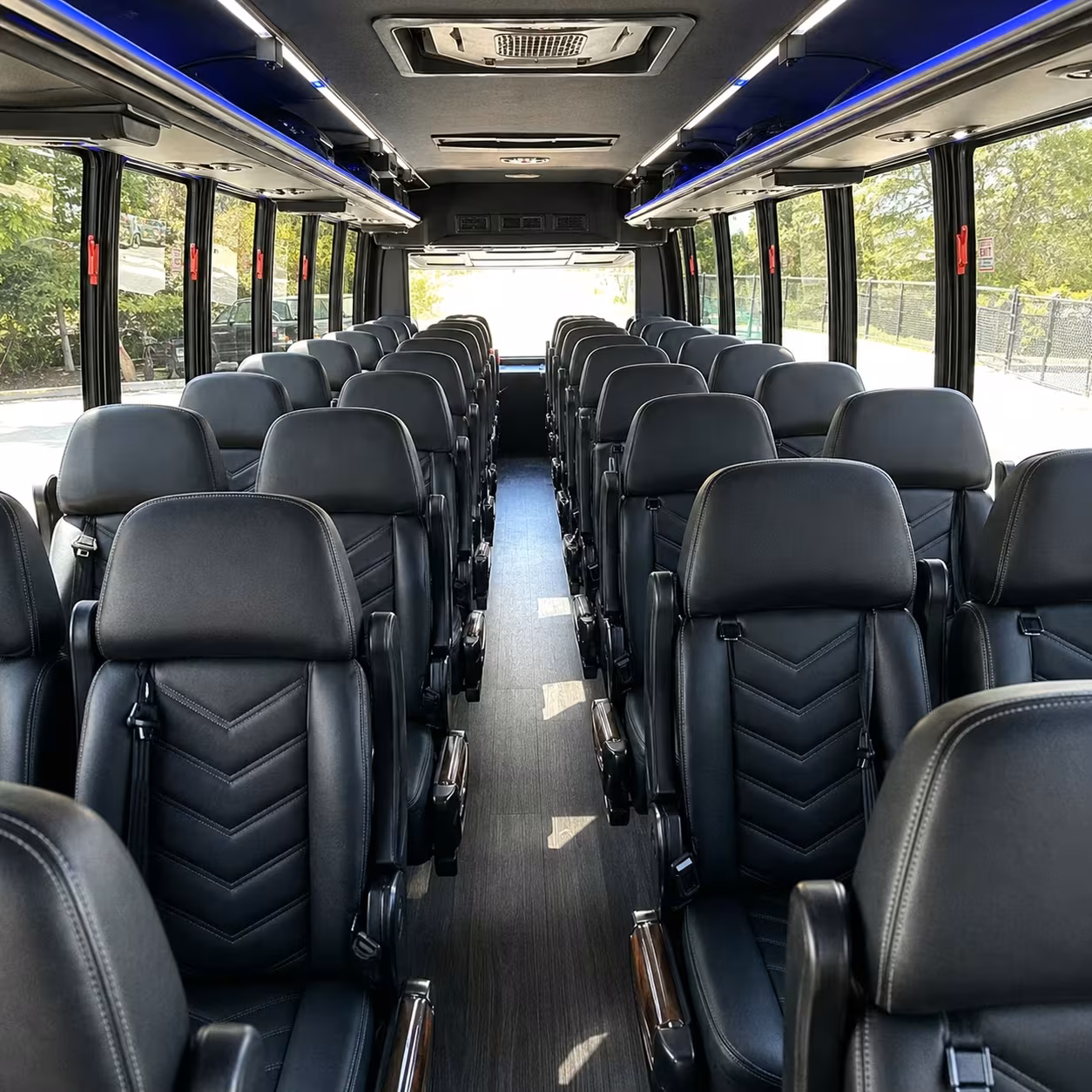 28 passenger minibus interior