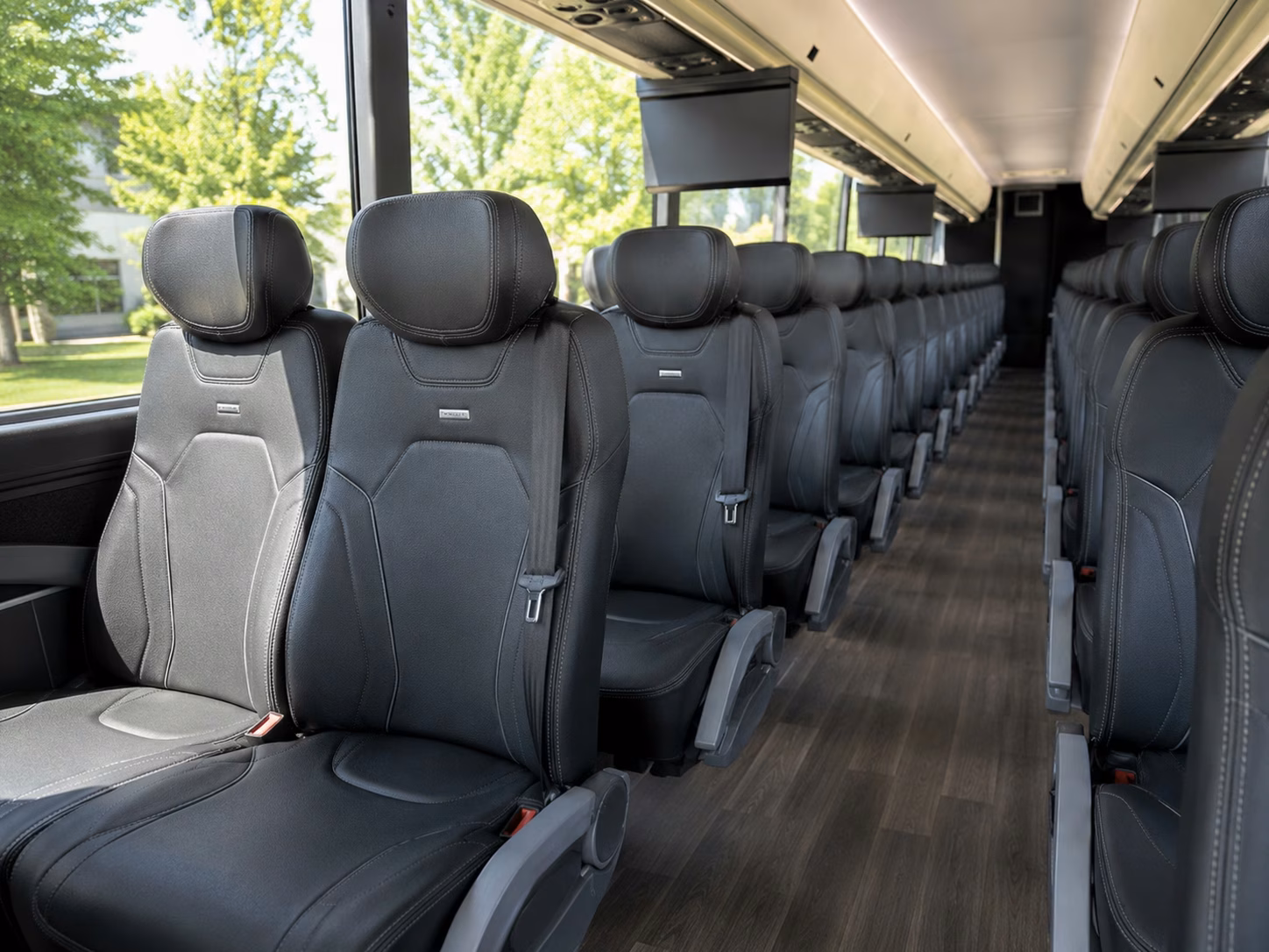 allentown charter bus rental interior