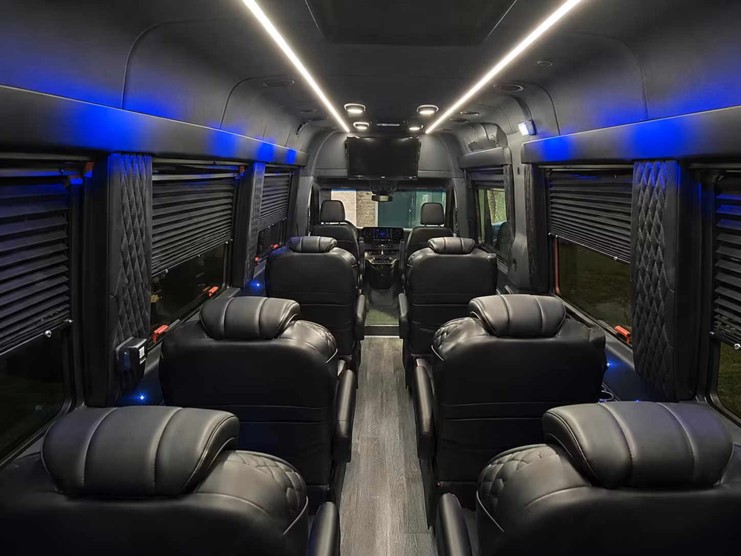 sprinter van with driver inside