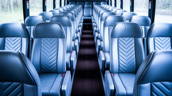 54 passenger charter bus interior