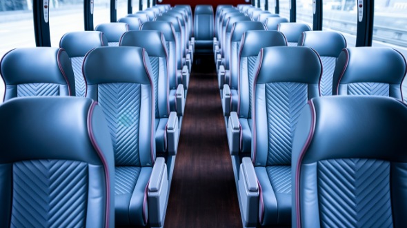 55 passenger charter bus interior