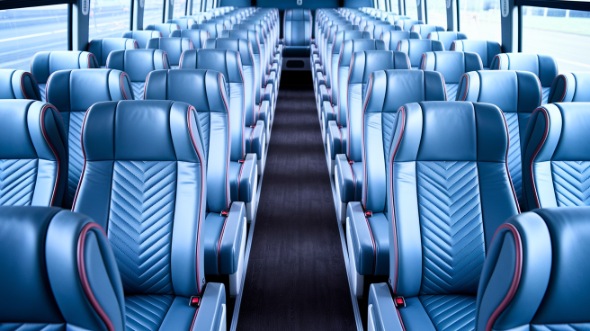 56 passenger charter bus interior