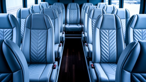 allentown 28 passenger minibus inside