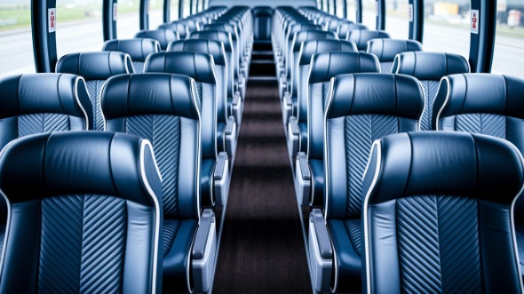 allentown 54 passenger charter bus inside
