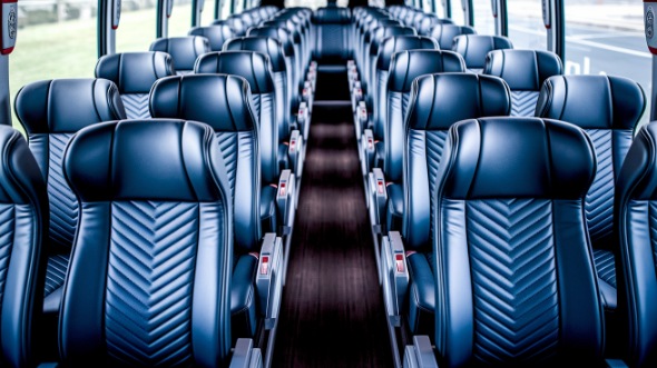 allentown 55 passenger charter bus inside