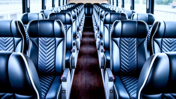 allentown 56 passenger charter bus inside