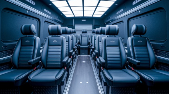sprinter van with driver interior